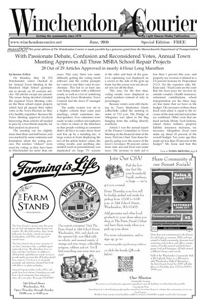 The front page, June 2026